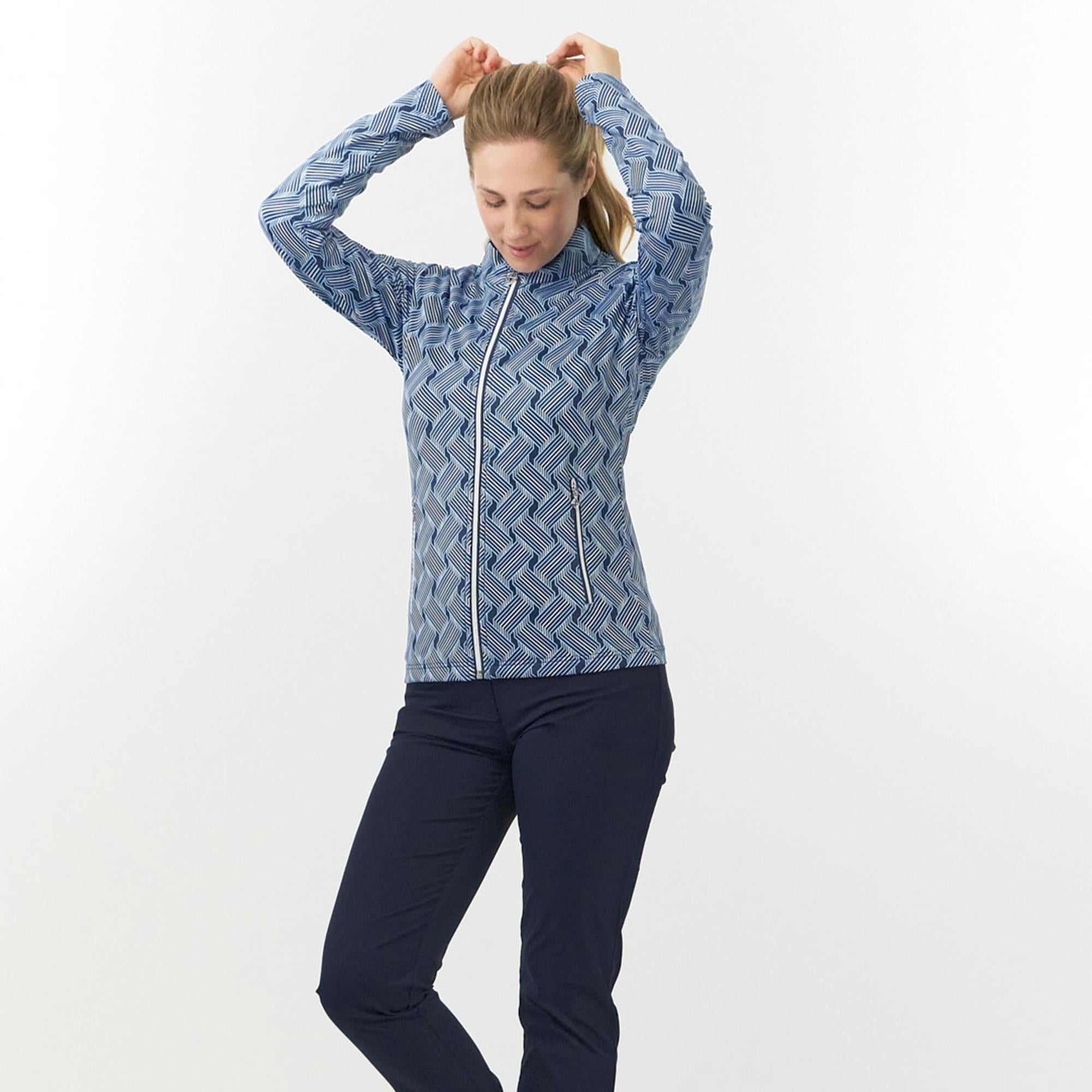 Pure Golf Auttie Winterweight Ladies Golf Mid Layer Optical Weave